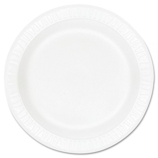 DCC10PWCR Dart Concorde Foam Plate, 10 1/4" dia, White, 125/Pack, 4 Packs/Carton