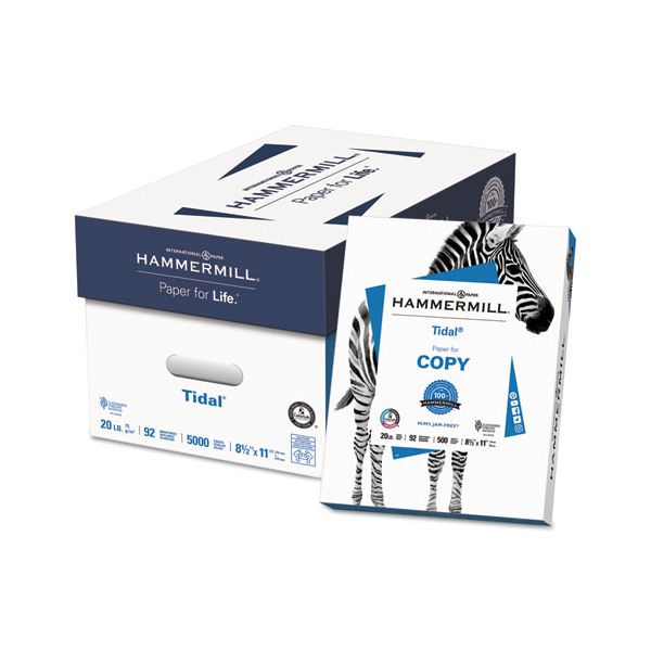 HAM162008 Hammermill Everyday Copy and Print Paper, 92 Brightness, 20 lb, 8 1/2 x 11, White, 5000 Sheets/Carton
