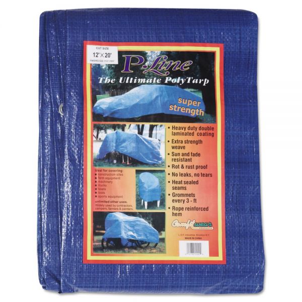 ANR1220 Anchor Brand Multiple Use Tarpaulin, Polyethylene, 12 ft x 20 ft, Blue