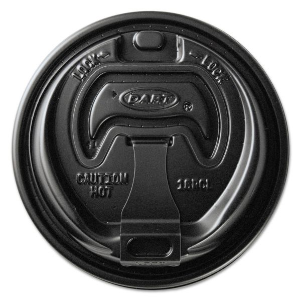 SCCOPT316B Dart Optima Reclosable Lids for Paper Hot Cups for 10-24 oz Cups, Black, 1000/Carton