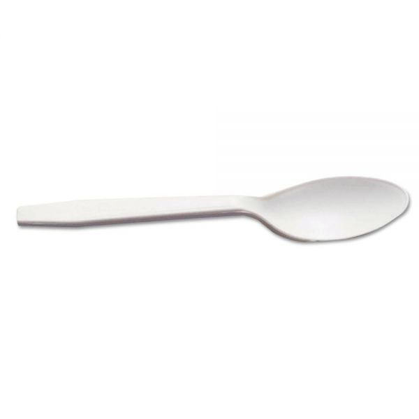 GNPHSS01 Genpak Harvest Pro Starch Disposable Spoon, Natural Starches/Plastic, Tan, 6", 1000/CT