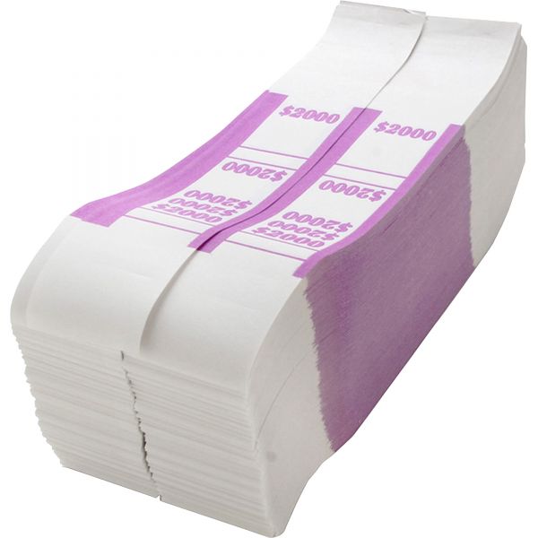 SPRBS2000WK Sparco White Kraft ABA Bill Straps