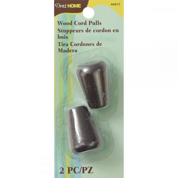 NOTM289521 Wood Cord Pulls 2/Pkg