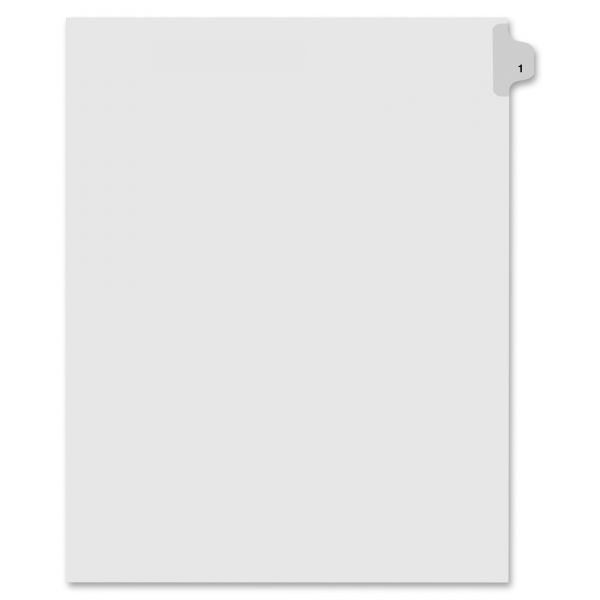 KLF81111 Kleer-Fax 80000 Series Legal Index Dividers
