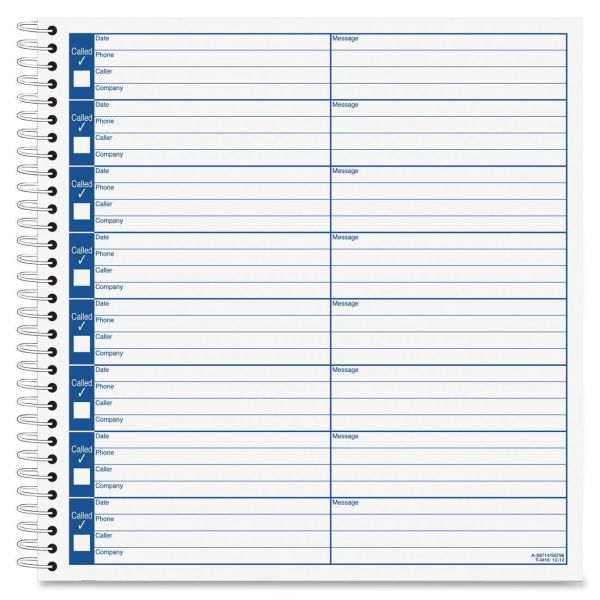 ABFS8714 Adams Voice Mail Log Book