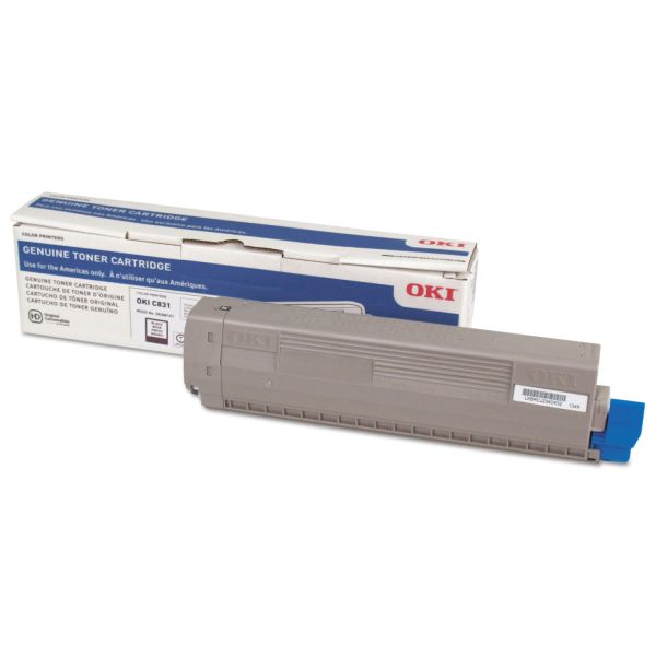 OKI44844512 Oki 44844512 Toner, 10,000 Page-Yield, Black