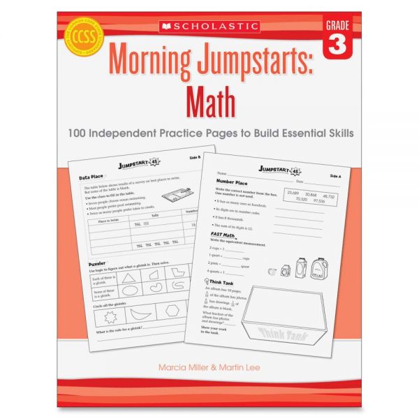 SHS545464161 Scholastic Res. Gr 3 Morning Jumpstart Math Wkbook Education Printed Book for Mathematics