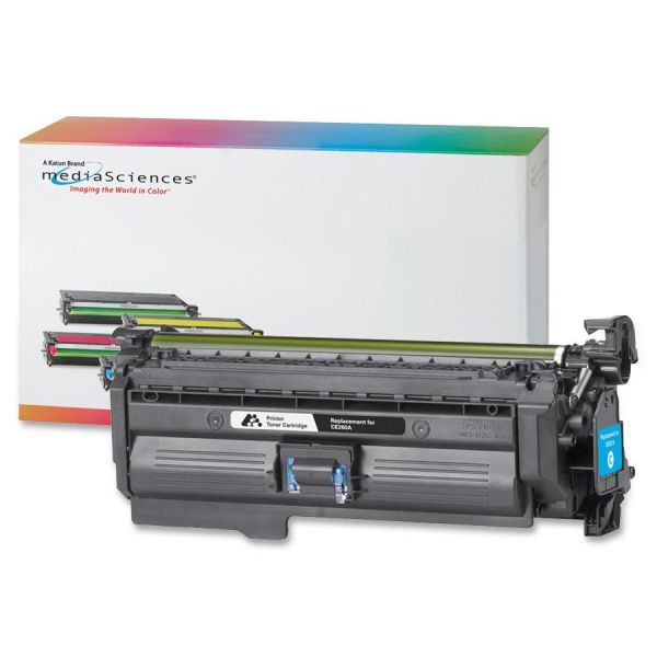 MDA39727 Media Sciences Remanufactured HP CE261A Cyan Toner Cartridge