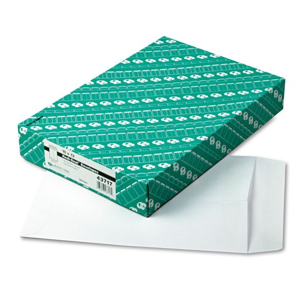 QUA43717 Quality Park Redi Seal Catalog Envelope, 10 x 13, White, 100/Box
