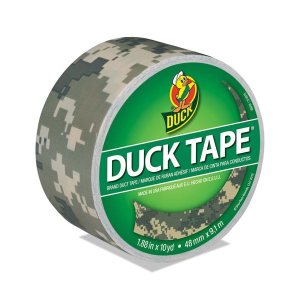 DUC1388825 Duck Colored Duct Tape, 10 mil, 1.88" x 10 yds, 3" Core, Digital Camo