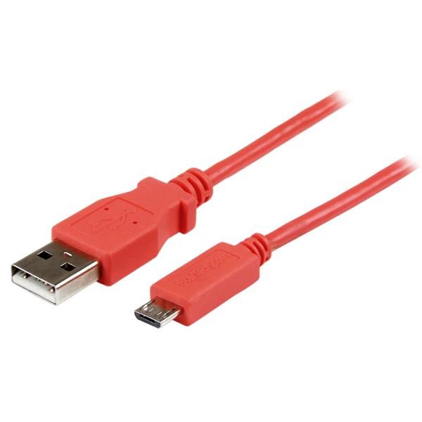 SYNX4011515 StarTech.com 1m Pink Mobile Charge Sync USB to Slim Micro USB Cable for Smartphones and Tablets - A to Micro B M/M