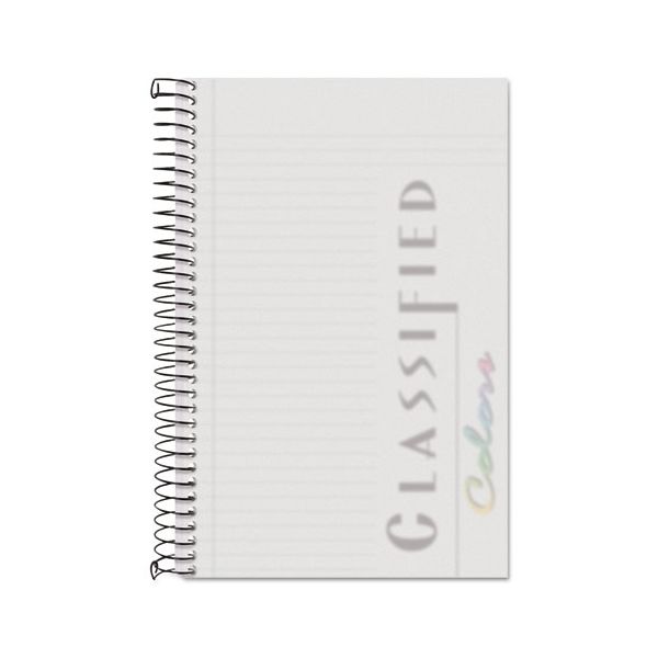 TOP99711 TOPS Color Notebook, Frosted Cover, 8 1/2 x 5 1/2, White, 100 Sheets