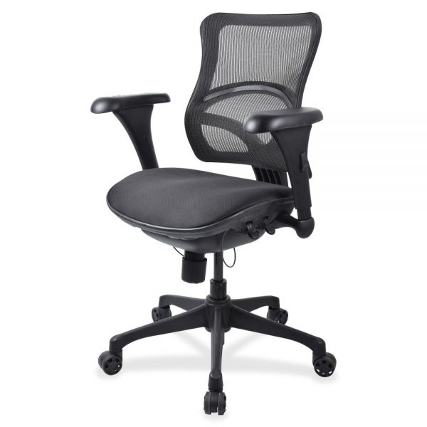 LLR20978 Lorell Mid-back Fabric Seat Office Chair