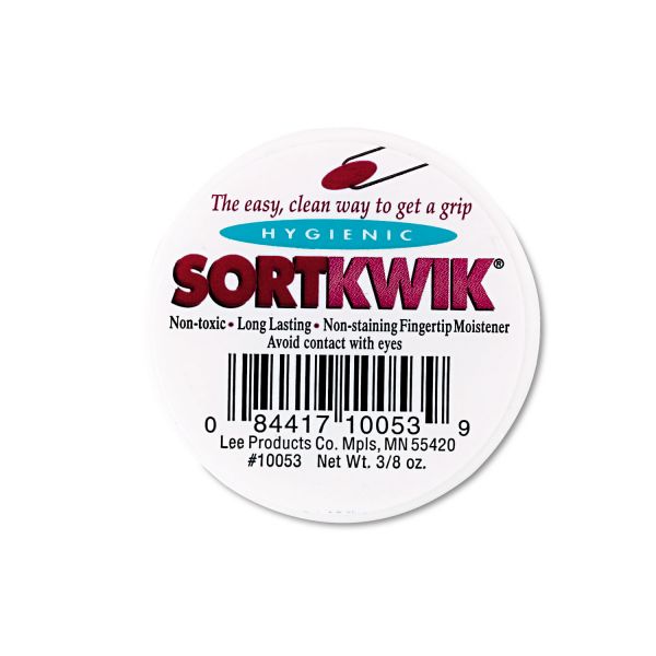 LEE10053 LEE Sortkwik Fingertip Moisteners, 3/8 oz, Pink, 3/Pack