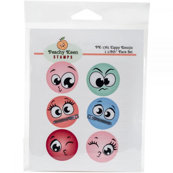 NOTM425737 Peachy Keen Stamps Clear Face Set 6/Pkg