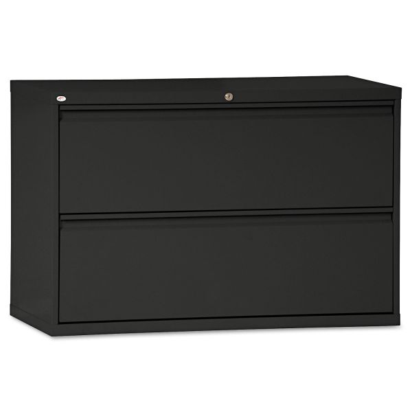 ALELF4229BL Alera Two-Drawer Lateral File Cabinet, 42w x 19-1/4d x 28-3/8h, Black