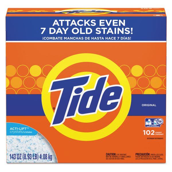 PGC85006CT Tide Powder Laundry Detergent, Original Scent, 143 oz Box, 2/Carton
