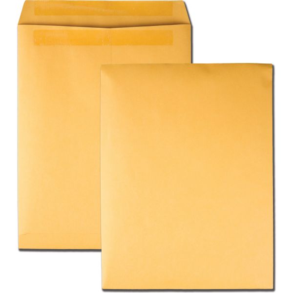 QUA43767 Quality Park Redi Seal Catalog Envelope, 10 x 13, Brown Kraft, 100/Box