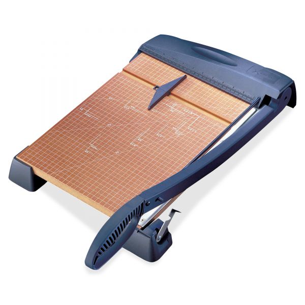 EPI26364 X-ACTO Heavy-Duty Wood Base Guillotine Trimmer, 15 Sheets, 12" x 24"