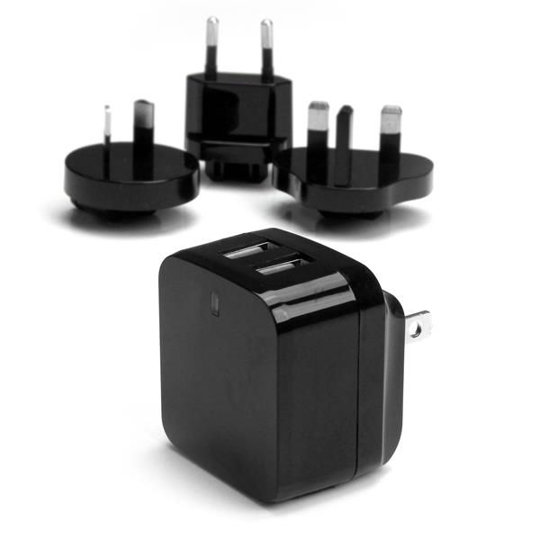 SYNX4119147 StarTech.com Dual Port USB Wall Charger - High Power (17 Watt / 3.4 Amp) - Travel Charger (International)