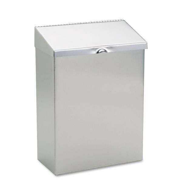 HOSND1E HOSPECO Wall Mount Sanitary Napkin Receptacle, 8 x 4 x 11, Stainless Steel