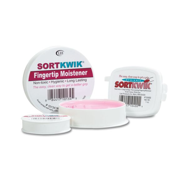 LEE10050 LEE Sortkwik Fingertip Moisteners, 3/8 oz, Pink