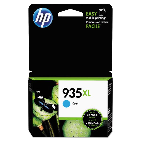 HEWC2P24AN HP 935XL, (C2P24AN) High Yield Cyan Original Ink Cartridge