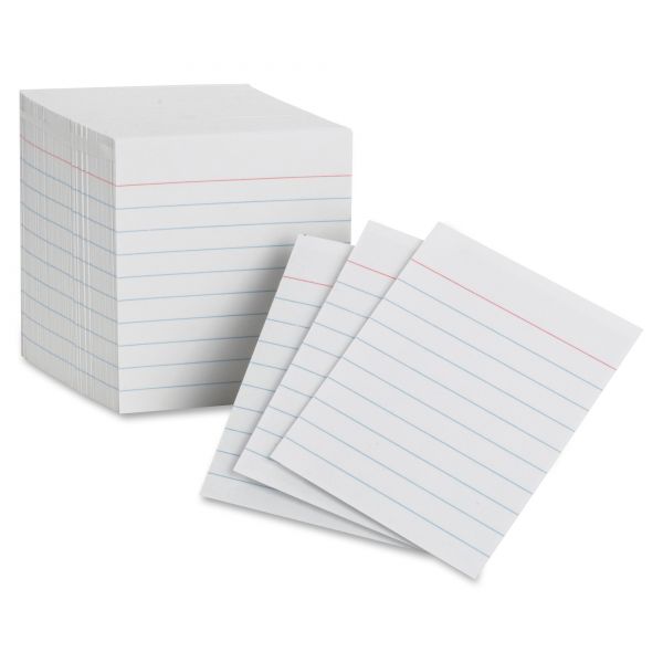 PFX10009 Oxford Ruled Mini Index Cards, 3 x 2 1/2, White, 200/Pack