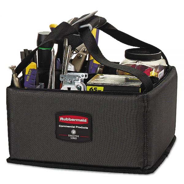 RCP1902459CT Rubbermaid Commercial Executive Quick Cart Caddy, Small, Dark Gray