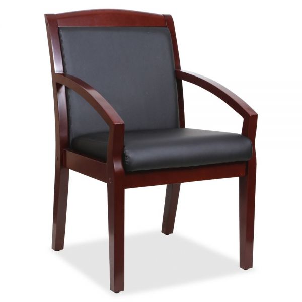 LLR20020 Lorell Sloping Arms Wood Guest Chair