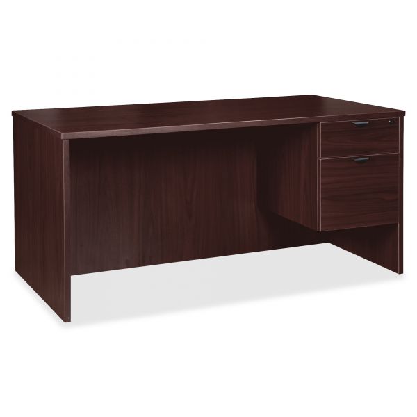 LLR79186 Lorell Prominence 79000 Single Pedestal Computer Desk