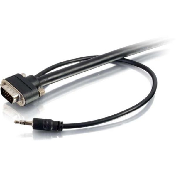 SYNX3587726 C2G 3ft Select VGA + 3.5mm Stereo Audio Cable - In-Wall CMG-Rated VGA Cable