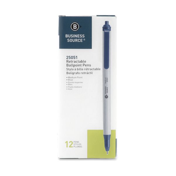 BSN25051 Business Source Retractable Ballpoint Pens