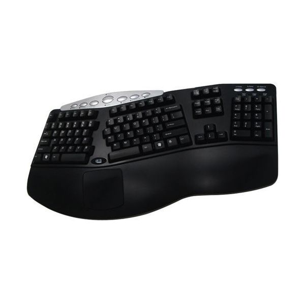 SYNX1090009 Adesso PCK-208B Tru-Form Media Contoured Ergonomic Keyboard