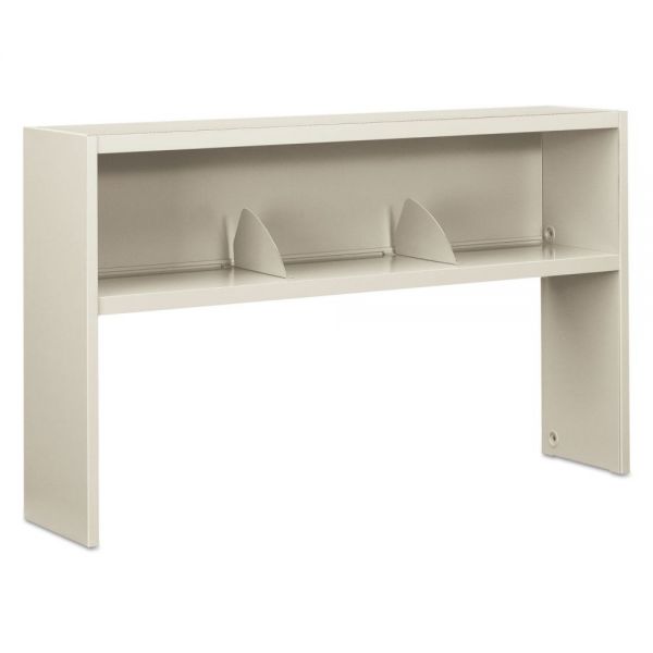 HON386560NQ HON 38000 Series Stack On Open Shelf Hutch, 60w x 13 1/2d x 34 3/4h, Light Gray