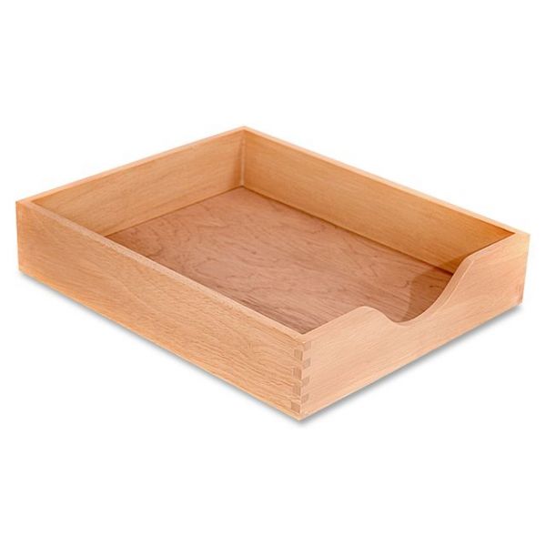 CVRCW07211 Carver Wood Oak Finish Desk Trays