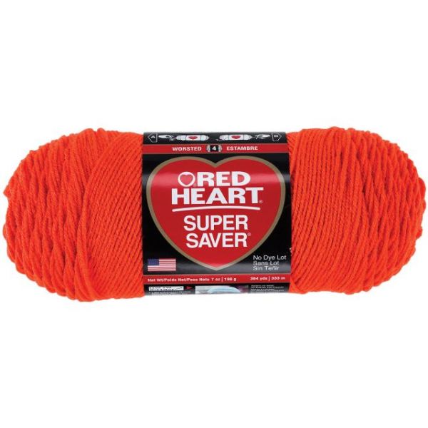 NOTM385952 Red Heart Super Saver Yarn - Flame