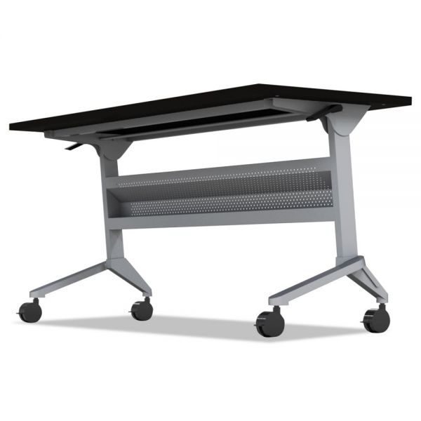 MLNLF72SLV Mayline Flip-n-Go Table Base, 70 1/2w x 21 1/4d x 27 7/8h, Silver