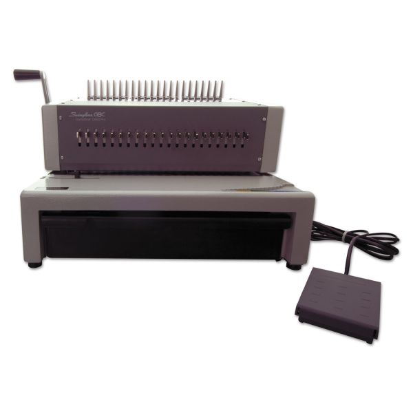 SWI27170 Swingline GBC CombBind C800pro Binding System, Binds 500, 18 1/2 x 19 5/16 x 14 7/8, Gray