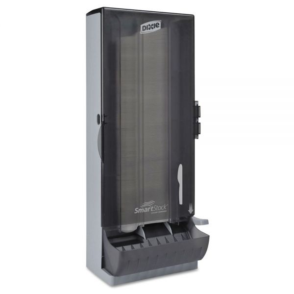 DXESSKPD120 Dixie SmartStock Utensil Dispenser, Knife, 10" x 8.78" x 24.75", Smoke