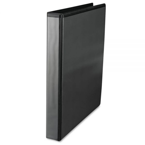 UNV20741 Universal Economy 3-Ring View Binder, 1" Capacity, Slant-Ring, Black