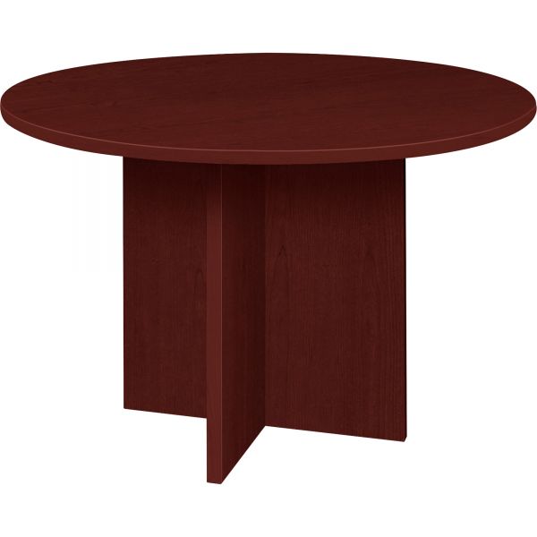 LLR79127 Lorell Prominence 79000 Series Mahogany Round Conference Table