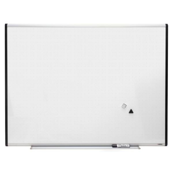 LLR69652 Lorell 48" x 36" Signature Magnetic Porcelain Dry Erase Whiteboard