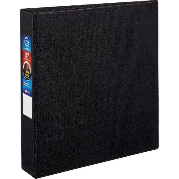 AVE79985 Avery Heavy-Duty 3-Ring Binder with One Touch EZD Rings, 1 1/2" Capacity, Black