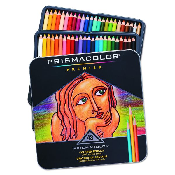 Prismacolor Premier Colored Pencil, 3 mm, 2B, Assorted Lead and