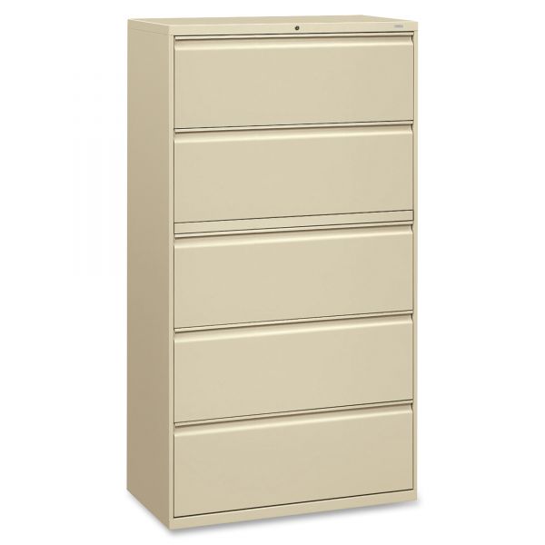 HON885LL HON Brigade 800 Series 5-Drawer Lateral File Cabinet