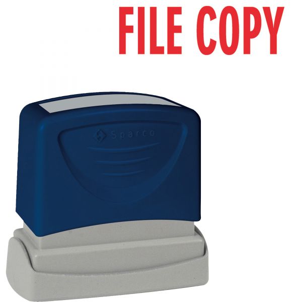 SPR60018 Sparco FILE COPY Red Title Stamp