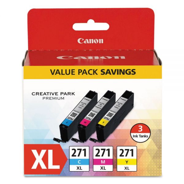 CNM0337C005 Canon 0337C005 (CLI-271XL) High-Yield Ink, Cyan/Magenta/Yellow