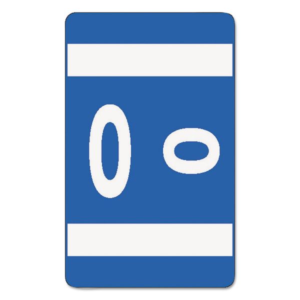 SMD67185 Smead Alpha-Z Color-Coded Second Letter Labels, Letter O, Dark Blue, 100/Pack