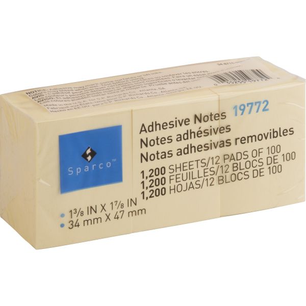 SPR19772 Sparco Adhesive Note Pads